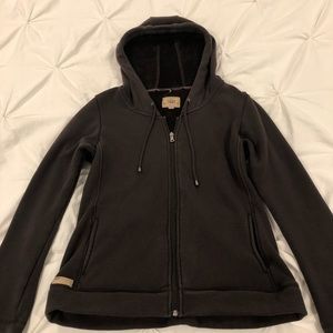 UGG fleece-lined zip hoodie